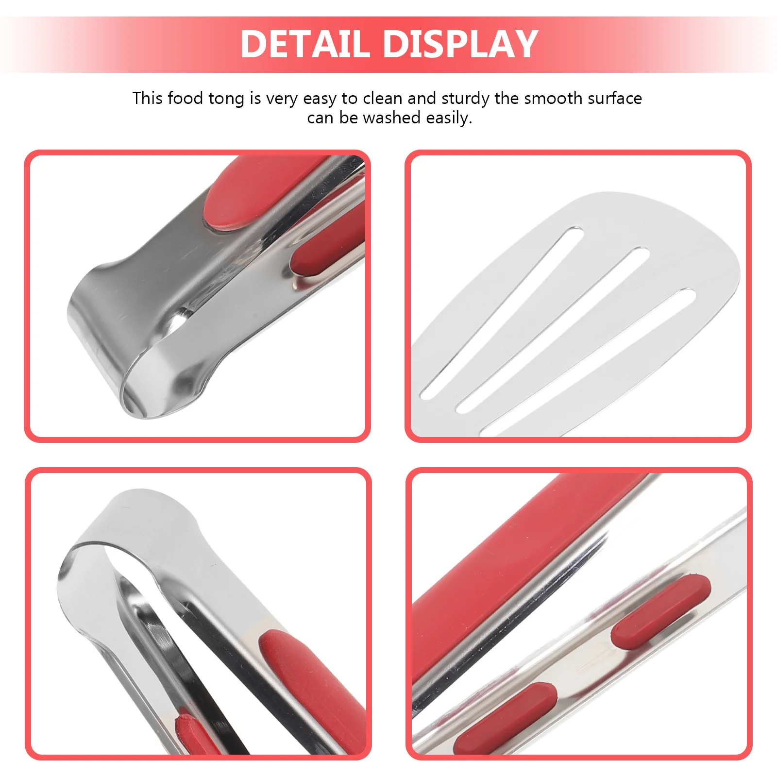 

Stainless Steel Food Tongs Heat Resistant For Bbq Baking Cooking Serving Buffet Restaurant Kitchen Tools Barbecue Clamp