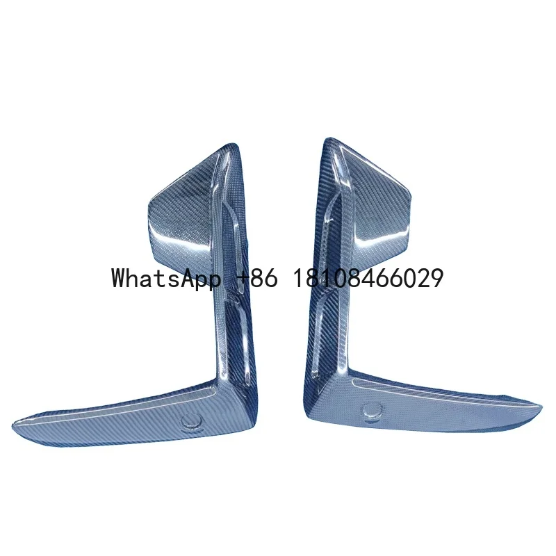 

Real Carbon Fiber Front Bumper Splitters Canards Lip Spoiler Guard Protector with Fog Lamp Cover for BMW F95 X5M 2020-2023