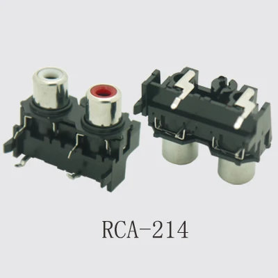 2PCS RCA Connector 2/3/4/6Holes Stereo Audio Jack 90/180 Degree Sealed AV Audio Female Input Socket