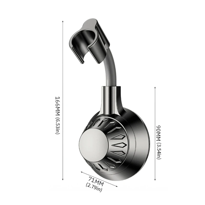 

Modifiable Shower Head Owner Reinforced Suction Base For Multiple Smooth Surfaces Quick Configuration