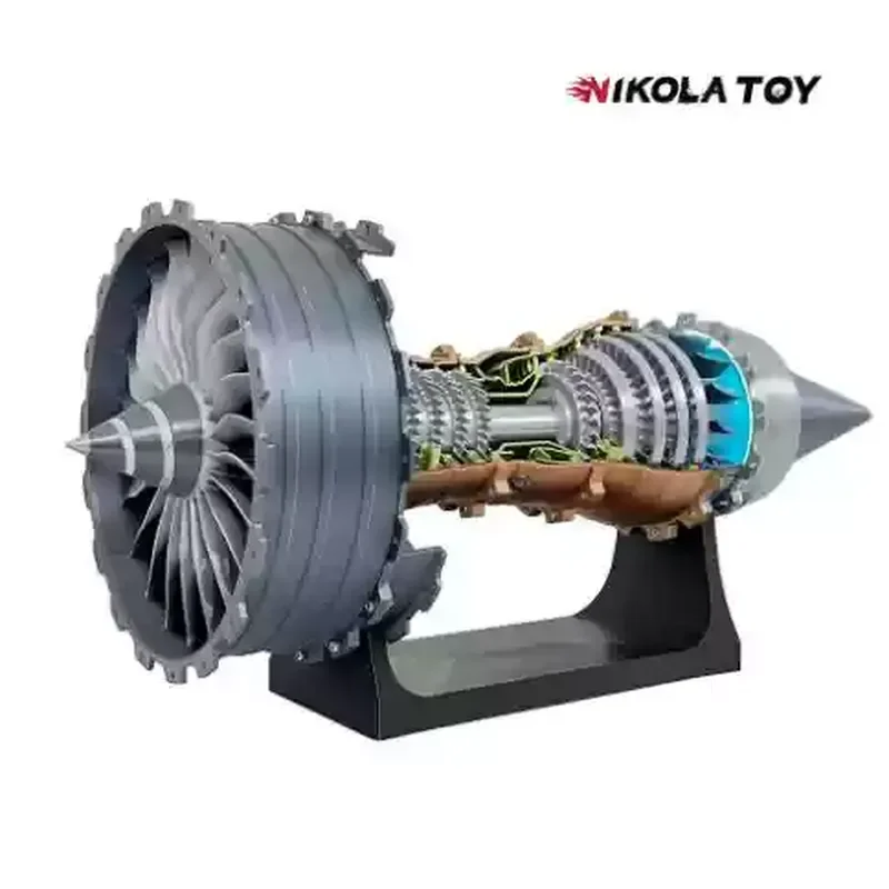 Nikolatoy Grote 46 cm Trent 900 Turbofan Motor Model Eindproduct Geen noodzaak om 1000 Rpm/M A380 Motor te monteren