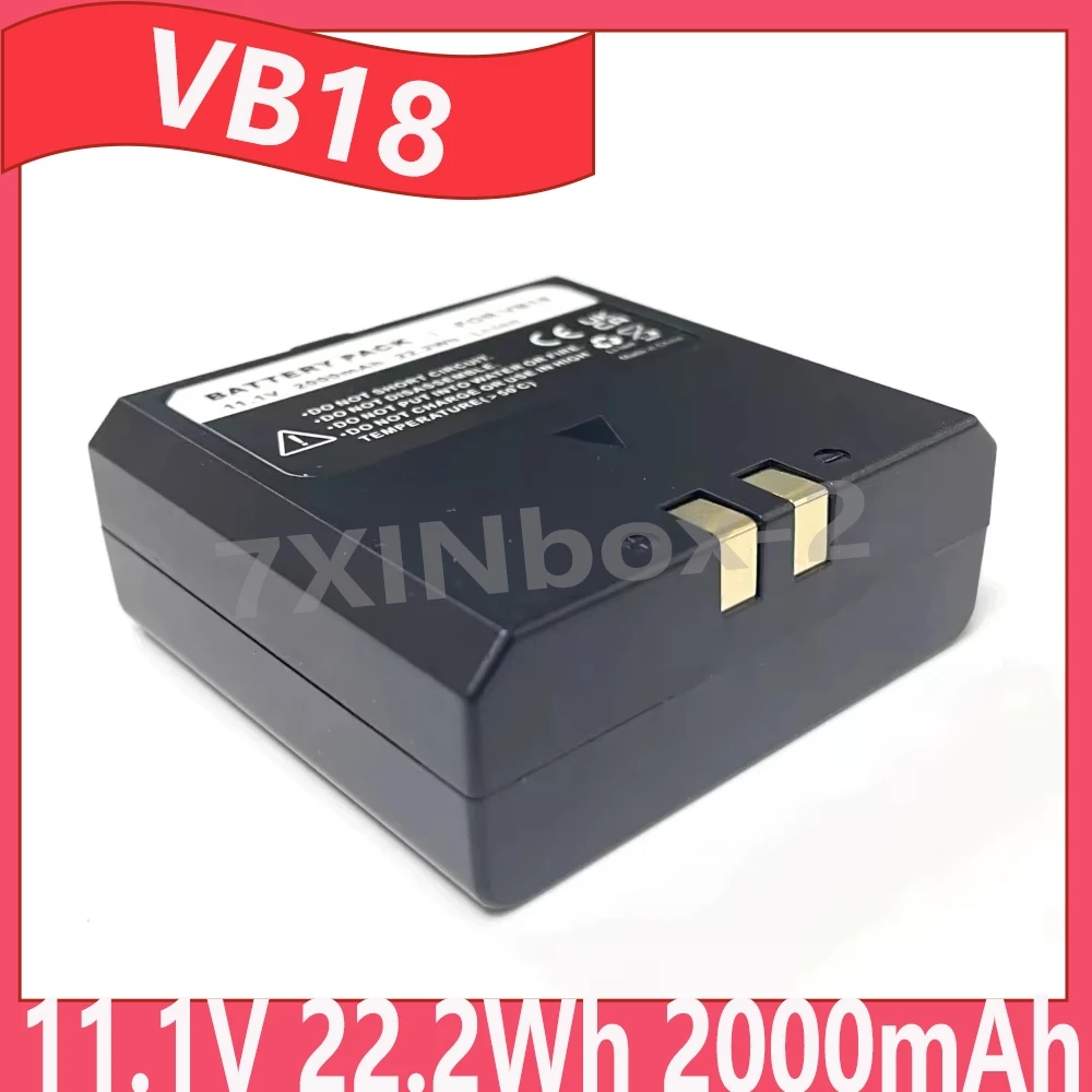 VB18 11.1V 22.2Wh 2000mAh Li-Ion Battery For Godox V860II-C V860II-S V860II-N V850II Flash