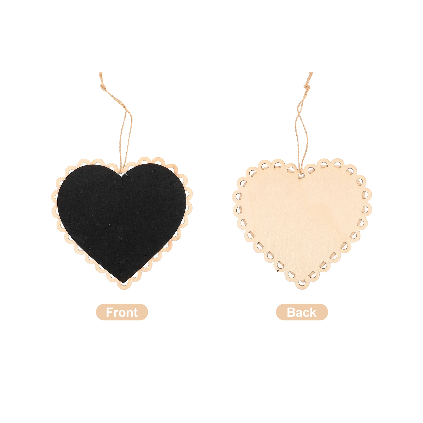 Colleague Message Board Hanging Chalkboard Heart-shaped Mini Blackboard Wooden Roommate