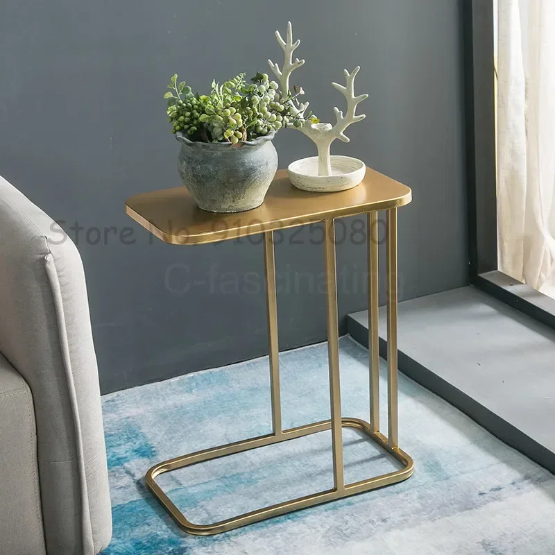 

Nordic Furniture Coffee Table Iron Golden Leg Living Room Sofa Side Tables Small Table For Bedroom Bedside Corner w r