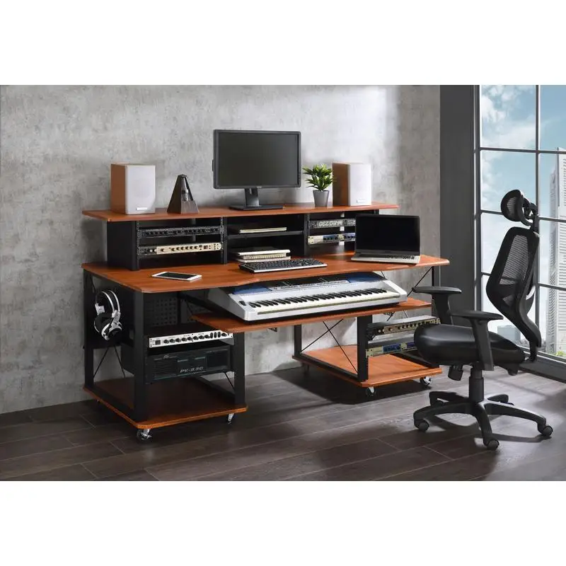 

Music Desk with Cherry and Black Finish