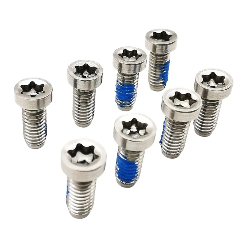 Parafusos de Coroa de Pedivela SRAM QUARQ AXS 12 Velocidades em Aço Inoxidável 304 com Cabeça Torx T20 para Pedivela de Bicicleta de Estrada - 8 Peças