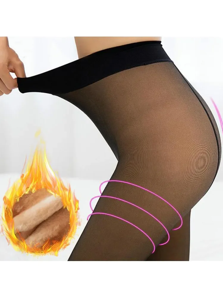 Mallas ajustadas de cintura alta para mujer, Leggings gruesos de terciopelo, 200g, 300g, Invierno