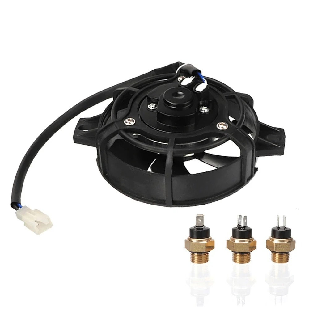 Motorcycle 4 Inch Radiator Cooling Fan Oil Cooler Water Cooler Electric Fan For HONDA KAYO Dirt Bike Go Kart Quad Accessories