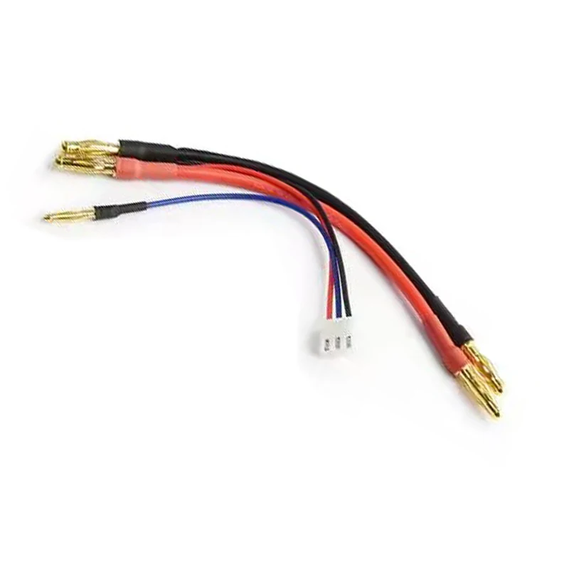 2S XH balancer adaptor for lipo Battery with 4mm/2mm connector 14awg 10cm/22PVC 7cm