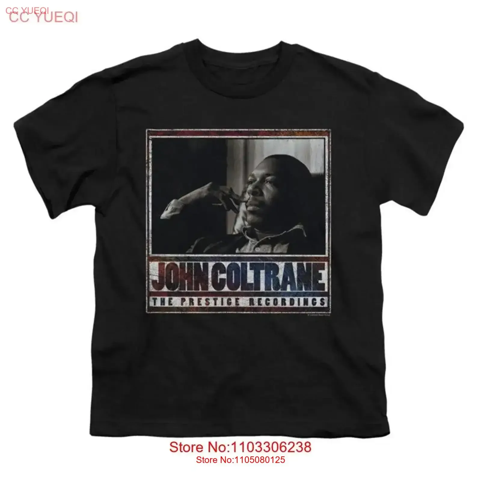 

Футболка John Coltrane Prestige Recordings для мальчиков, молодежная, большая, черная, винтажная, стираная, модельерская одежда с графикой, растянутая