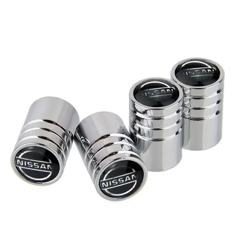 4pcs Car Tire Valve Stem Caps Wheel Car for Nissan Juke Note Qashqai Xtrail Tiida Altima 350z 370z Leaf Sylphy Teana Accessories