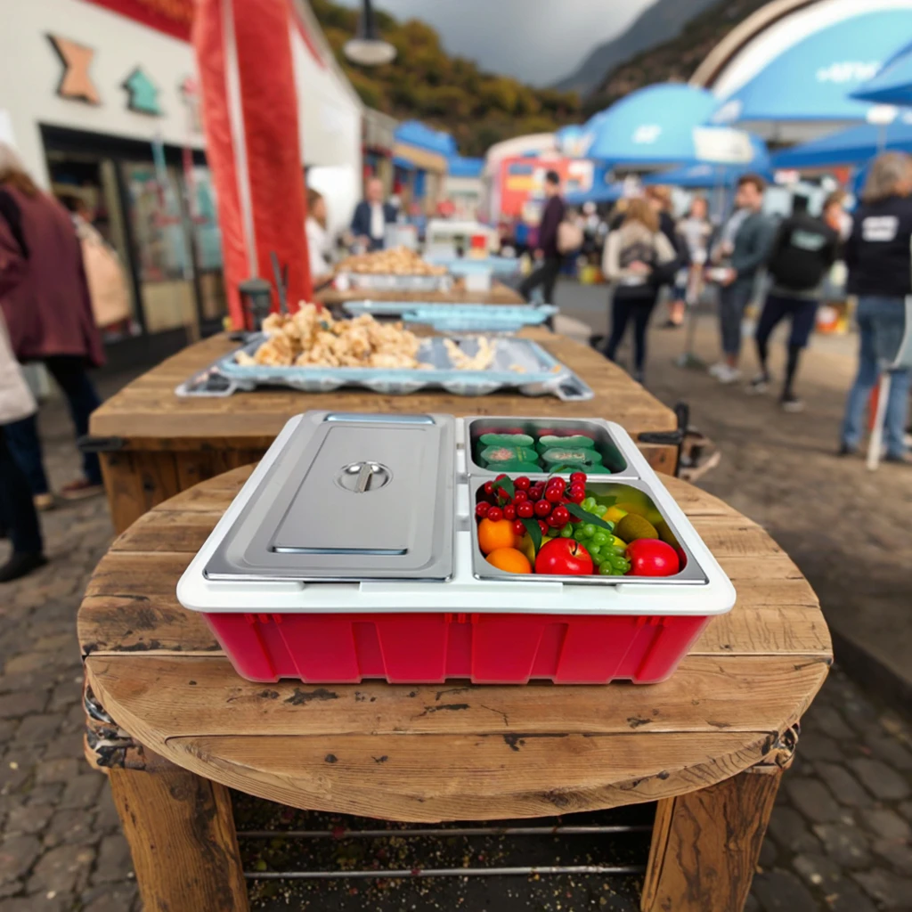 

70L GN Food Pan Insulated Cooler Box, PP Injection Molded For Cold Storage & Transport Insulated Box