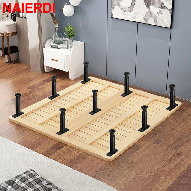 NAIERDI-patas ajustables para muebles, patas de acero resistentes para sofá, patas de soporte de repuesto para sofá, cómoda, cama y silla, 1 unidad