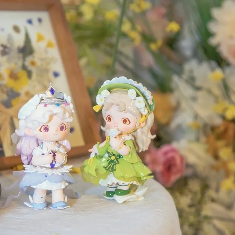 

Genuine Black Play Qiaoqiao JOY Early Spring Diary Flower Fairy Whisper Series Blind Box Cute Plush Dolls Ornaments Figurines