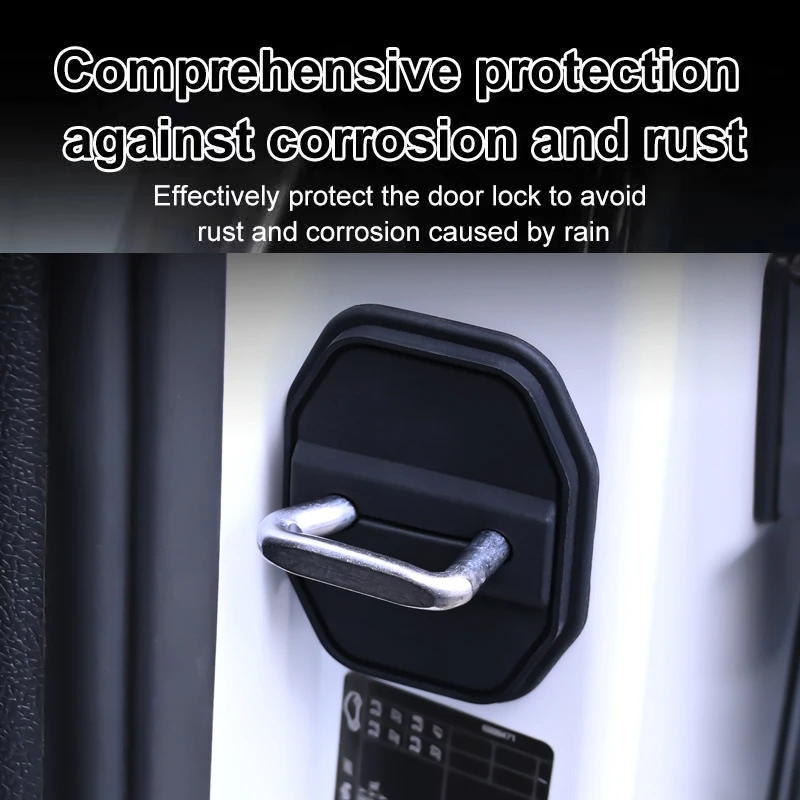 لسيارة جيب رينيجيد جراند شيروكي دليل فريلانسر كوماندر رانجلر غطاء قفل باب السيارة غطاء حماية من السيليكون #2