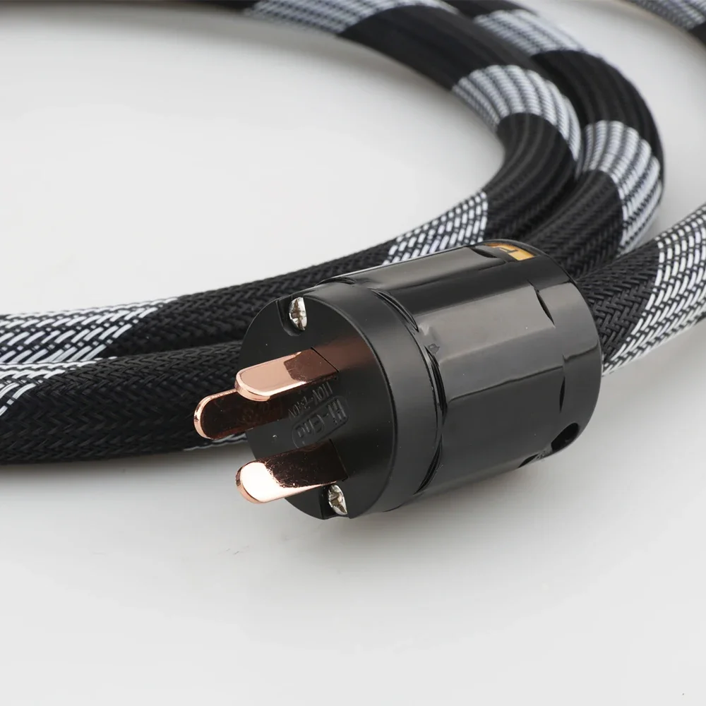 High Quality P101+DW22 Pure Copper 3 Prong AU Power cable AC Audiophile Australia Plug IEC C13 Audiophile HIFI 240V