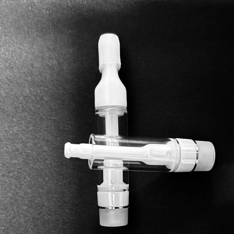 10 قطعة/الوحدة كاملة السيراميك Cc بالتنقيط تلميح 510 موضوع Vape خرطوشة عربات 0.5 مللي 1.0 مللي اضغط في القرون 4 ثقوب خزان البخاخة خرطوشة #2