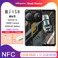 IIIF150 Air3,NFC,12 Гб + 512 Гб,100MP Night Vision Camera,5500 мАч,Android 14,MTK G96,6.6'' Screen,4G глобальная версия