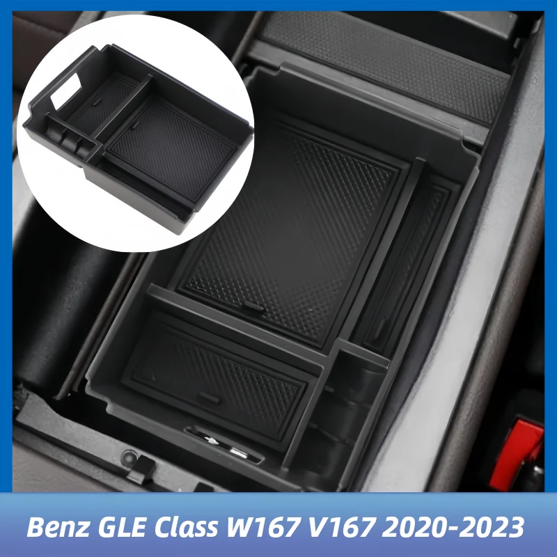 

For Mercedes Benz GLE Class W167 V167 GLE350 450 2020-2023 Car Interior Center Console Armrest Storage Box Accessories