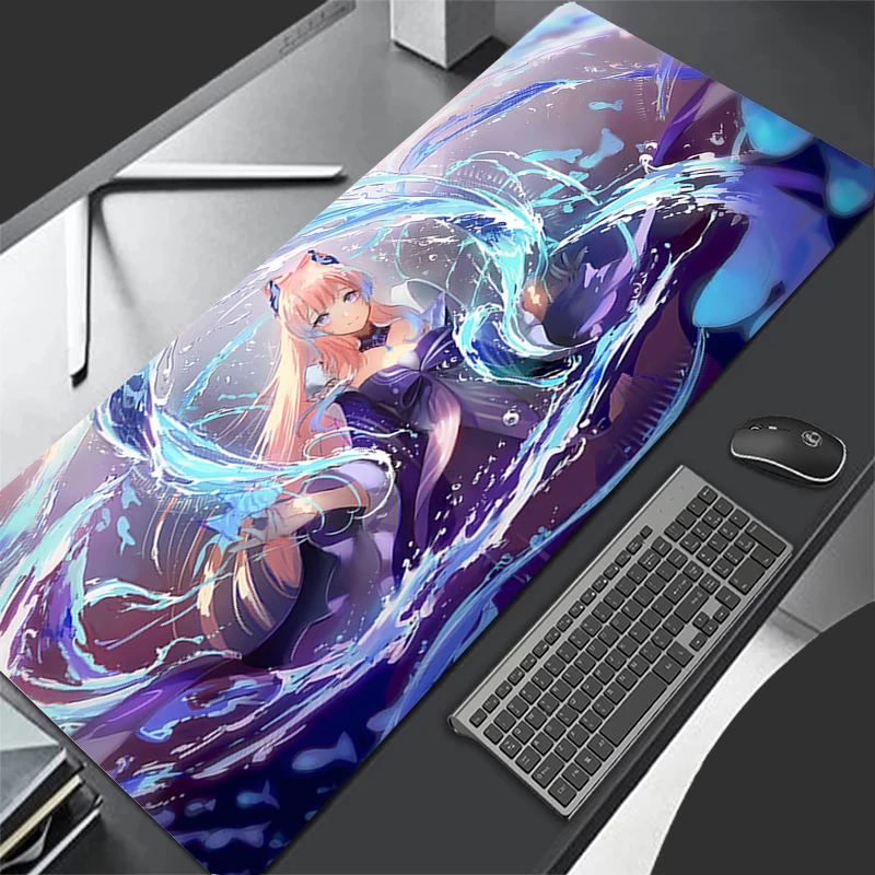 Mousepad Computer Gaming Accessories Keyboard Pad Office PC Rubber Mouse Pad Decoracion G-genshin Impact Kokomi Desk Mouse Mat