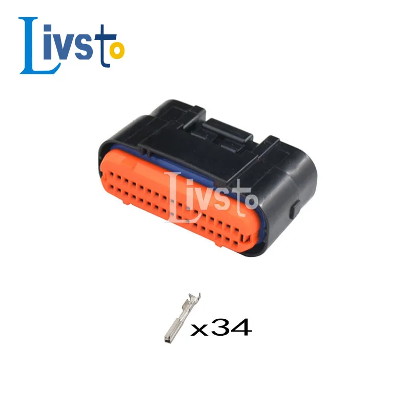 1 Sets 34 Pin Car Computer Ecu Control System Plug Auto Connector Header Socket for Honda MX23A34SF1 MX23A34NF1