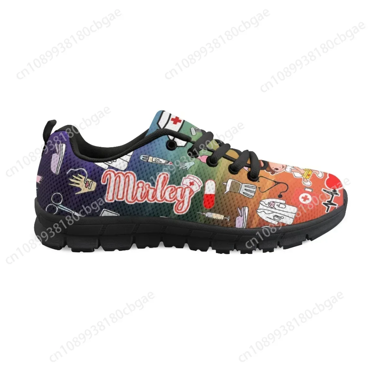 مستشفى Meical الإسعافات الأولية طباعة في سن المراهقة الفتيات أحذية عمل المستشفى جولة تو أحذية رياضية كاجوال ممرضة الفتيات نمط الأحذية النسائية