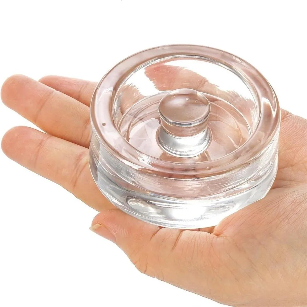 1Pcs Clear Fermented Glass Weights with Handle Wide Mouth Jars Lids Kitchen Sealed Cheeseits Fermentation Weights Wholesale