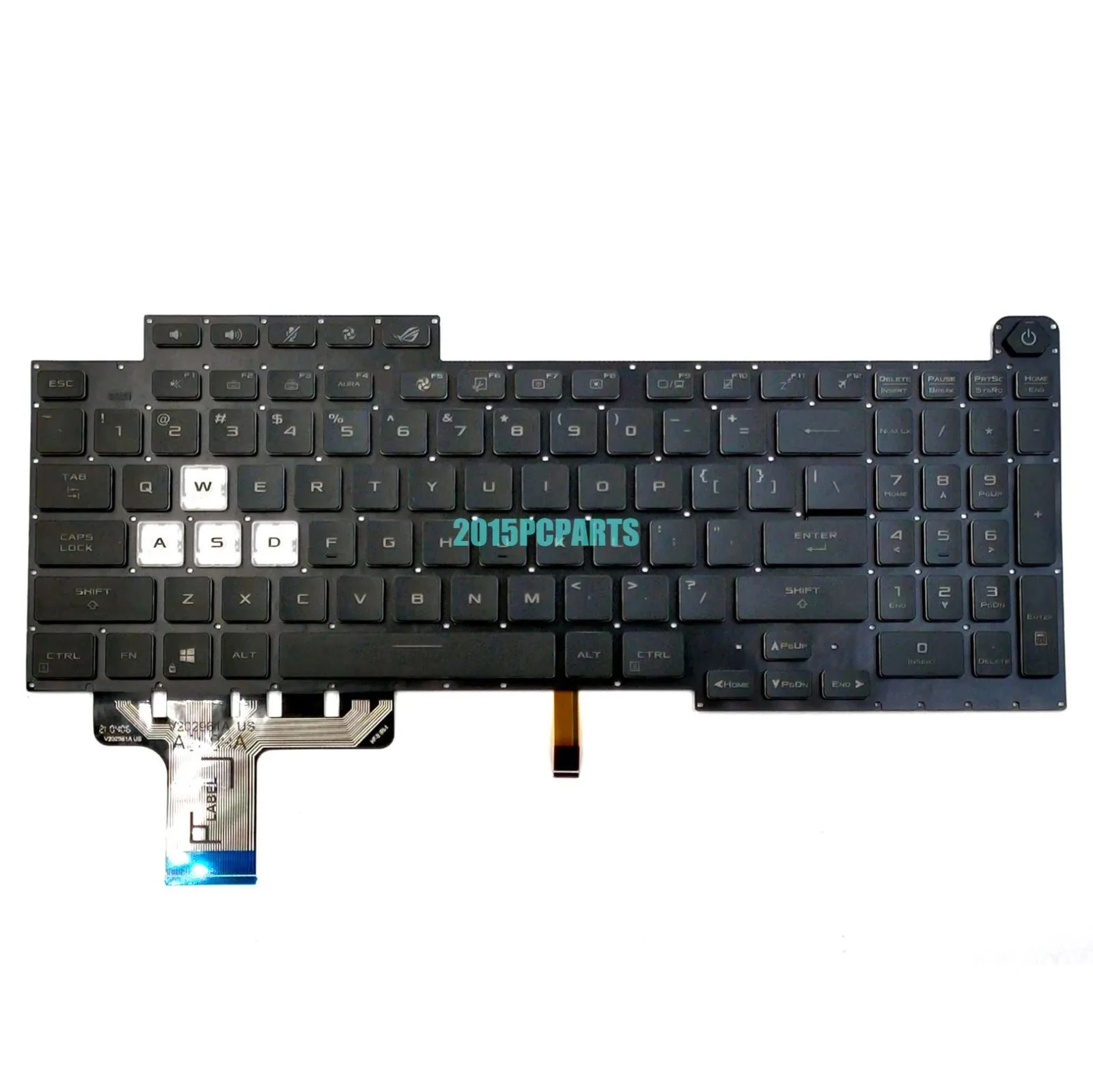 US Laptop Keyboard for ASUS ROG Strix G17 G713Q G713QE G713QM G713QR G713QY no pointer with backlight
