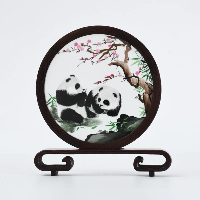 

Suzhou China Double-sided Embroidery Handmade Tradition Embroidery Crafts Art Gifts Home Decoration Vintage Desktop Ornaments