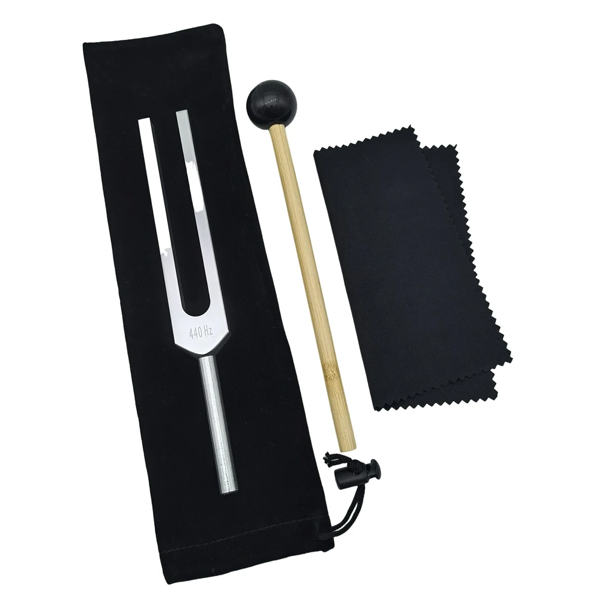 440Hz Aluminum Alloy Tuning Fork, Tuning Fork with Hammer for Nervous System Testing Sound Healing Therapy