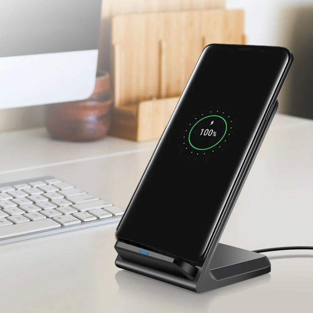 Wireless Charger 15W Fast Charging Station For iPhone 15 14 13 12 11 Pro Max X XS XR 8 Plus Xiaomi Samsung S22 S21 S20 S10