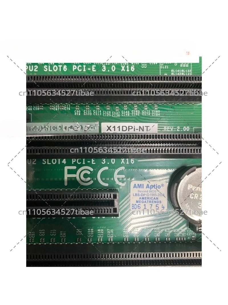 Dual 10G Workstation Motherboard X11DPI NT Tested Working Server Mainboard Replacement Parts Used Condition