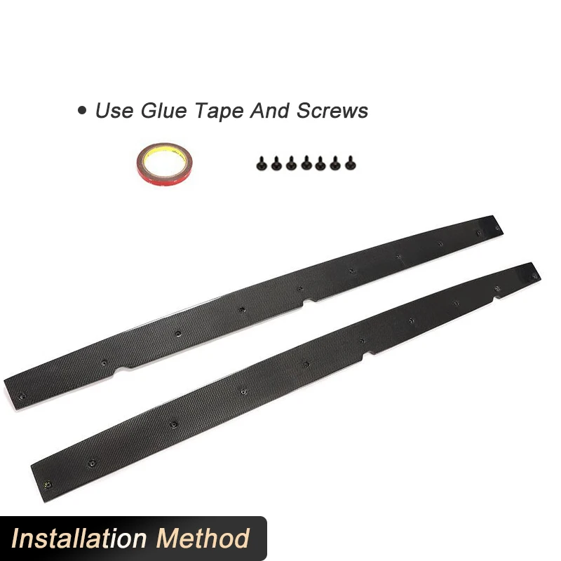 Carbon Fiber Car Side Skirts Apron Lip For Volkswage VW Golf 6 VI MK6 R20 R Hatchback 2 Door 2010-2013 Door Side Skirts FRP - view 6