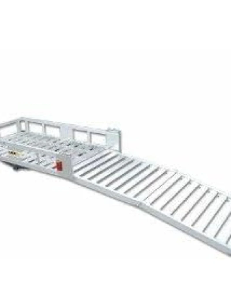 オフロード車用トレーラーフレーム折りたたみ棚 アルミ製リアマウント貨物キャリアバスケット ガレージキャノピー ランプ 梯子 OEM