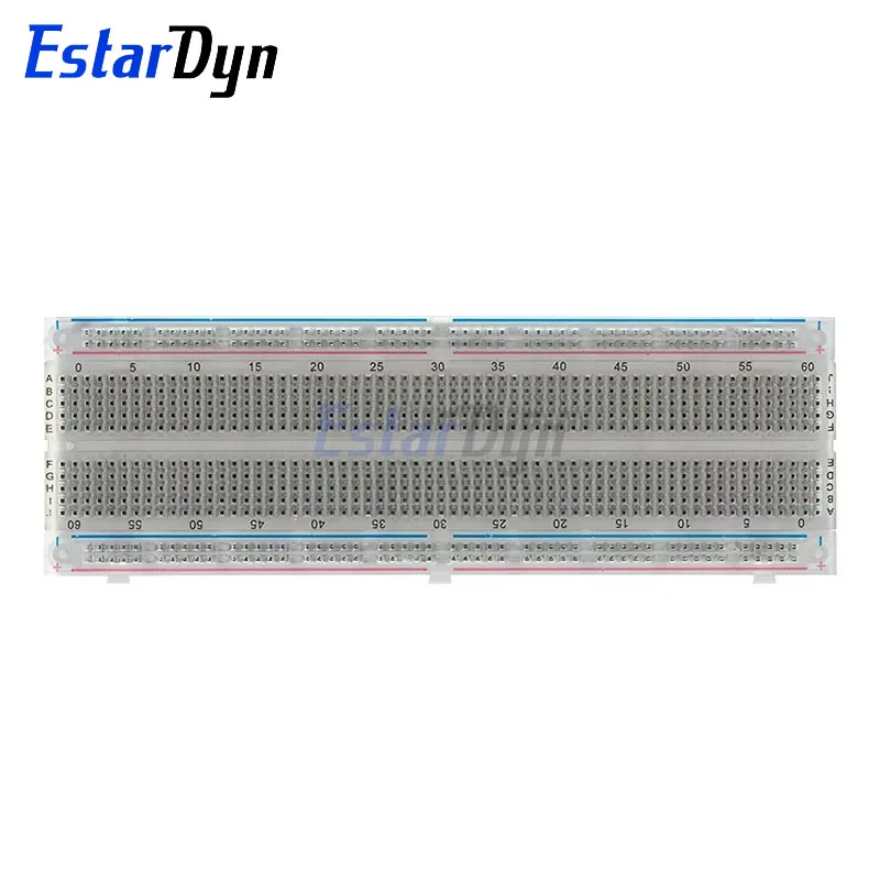 Estardyn MB102 Lötfreies Steckbrett 830/400 Löcher PCB Prototyping Board für Arduino DIY Projekte Hohe Qualität