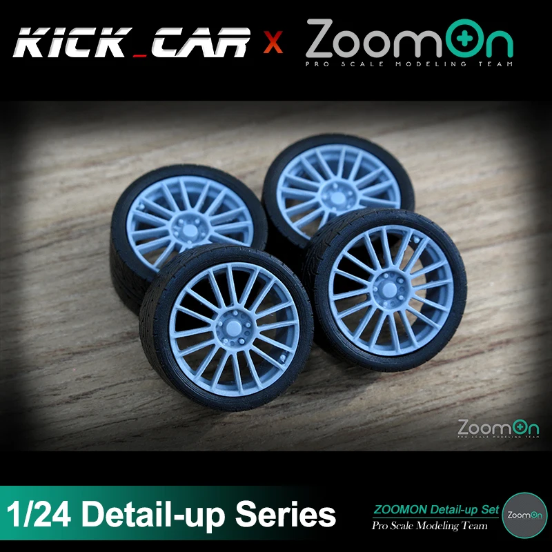 ZoomOn ZR029 17'' Spoon CR93 Rim Set Detail-up Modified Parts For Assembled Model Hobbyist Gift for Professional Adults