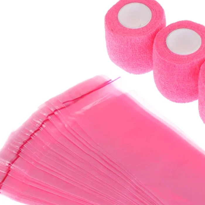 

Tattoo Machine Covers With Tape Wrap 100Pcs Large Pen Bags And 4Pcs Grip Wrap Tattoo Machine Wrap Covers Pen Sleeves Combination