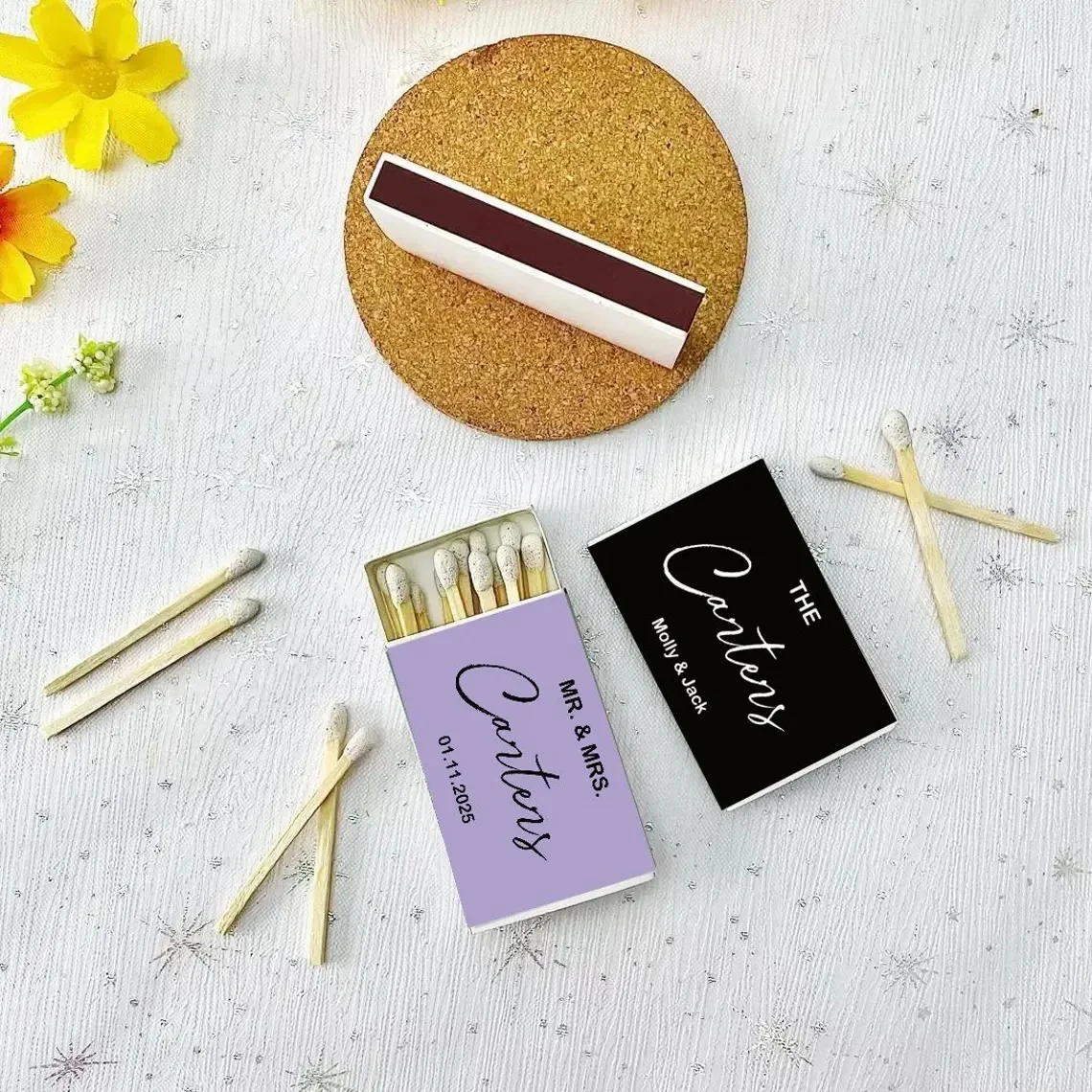 

Оптовые индивидуальные спички и коробки для спичек, свадебные спички с именами, персонализированные идеи для свадебных подарков