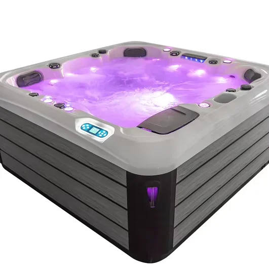KHT 6 Persons Balboa System Acrylic Smart Hot Tube Outdoor Swim Spa With er Party Bathtub Massage  Hot Tube Spa