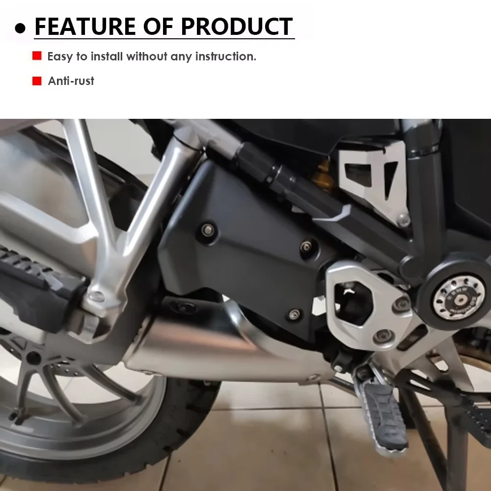 Motorrad-Auspuffklappenabdeckung, obere Rahmenfüllung, mittlere Seitenverkleidung, Kotflügelabdeckungen für BMW R1250GS R1200GS ADV