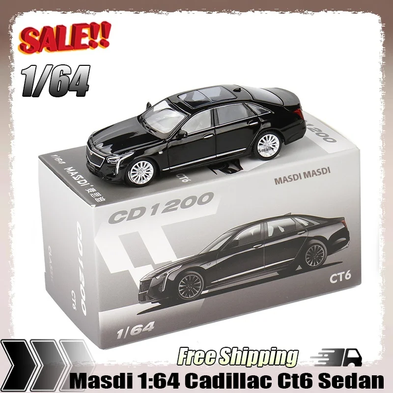 新在庫 Masdi 1:64 キャデラック CT6 セダン小規模静的状態合金ミニチュアダイキャストモデルコレクションキャデラックカスタムおもちゃ