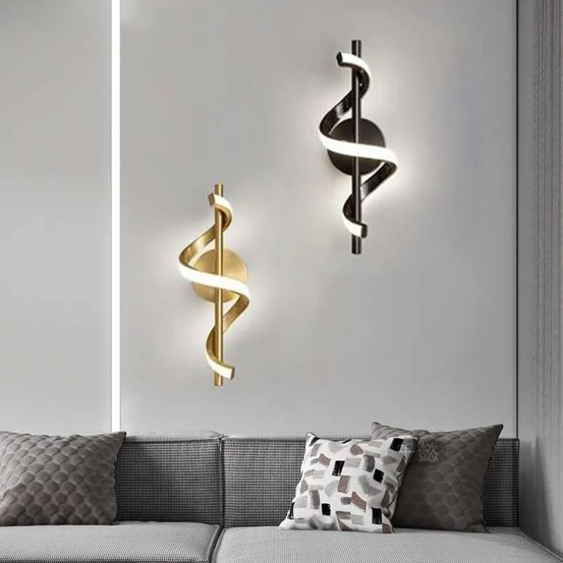 nordic led lampada de parede espiral luminaria de cabeceira sala de estar sala de jantar quarto escadas iluminacao interior home decor lustre 01