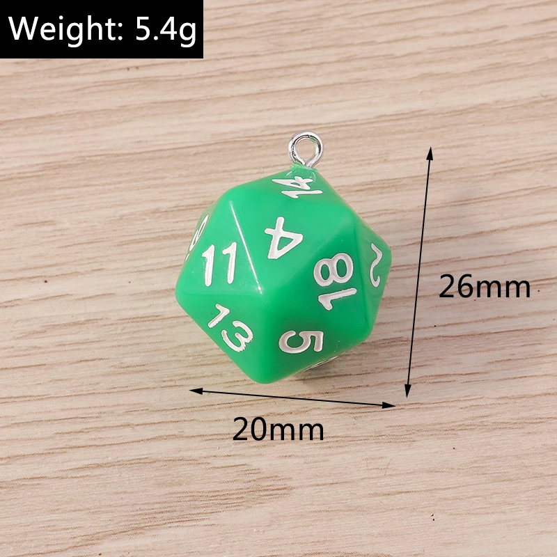 5 Stück Niedliche Bunte 3D-Harz-Würfel Sechseckige Anhänger für Schmuckherstellung, Halsketten, Ohrringe, Schlüsselanhänger, DIY-Bastelzubehör – Detail 4