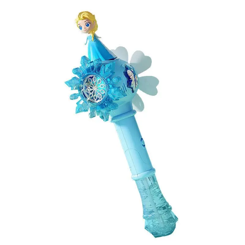 Disney Frozen Elsa Princess Snow White Children's Magic Windmill Bubble Stick Educational Toy