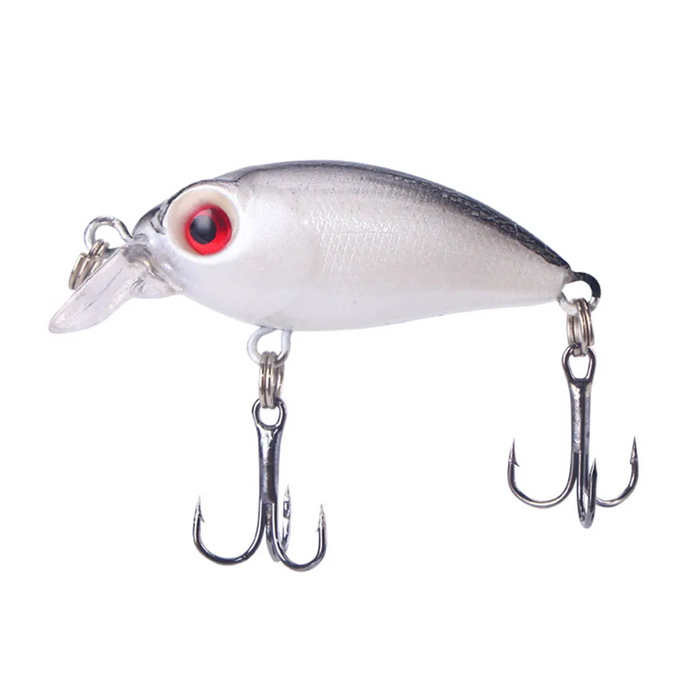 1 Buah Umpan Buatan Minnow 3.7cm/2.9g Umpan Pancing Bass Crankbait Tackle Wobbler Umpan Pancing Mengambang Perlengkapan Memancing