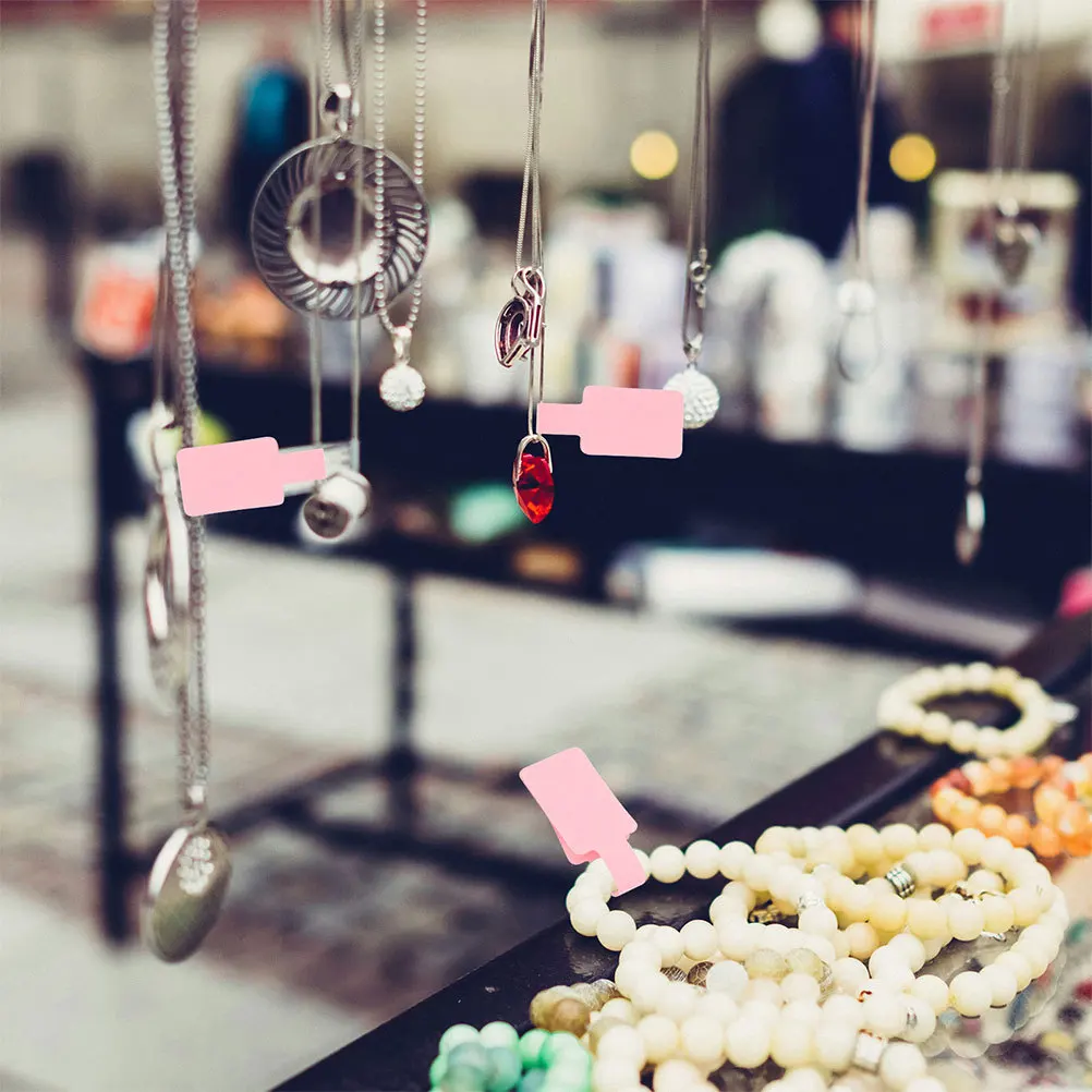 

200Pcs Jewelry Price Tags Kraft Paper Self Adhesive Stickers Rings Necklaces Label Tags for Jewelry Pricing Retail Supplies