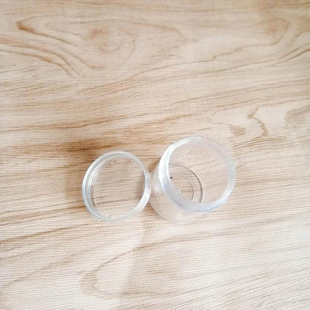 

Round Plastic Storage Box 100ml Cream Containers Travel Bottles Portable Sample Bottle Mini Cosmetics Jar Reusable Vacations