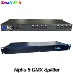 2 Teile/los Neue DMX Splitter DMX512 Bühne Moving Head Licht Signal Verstärker Splitter 8 Ausgänge DMX Distributor Par Licht Stecker