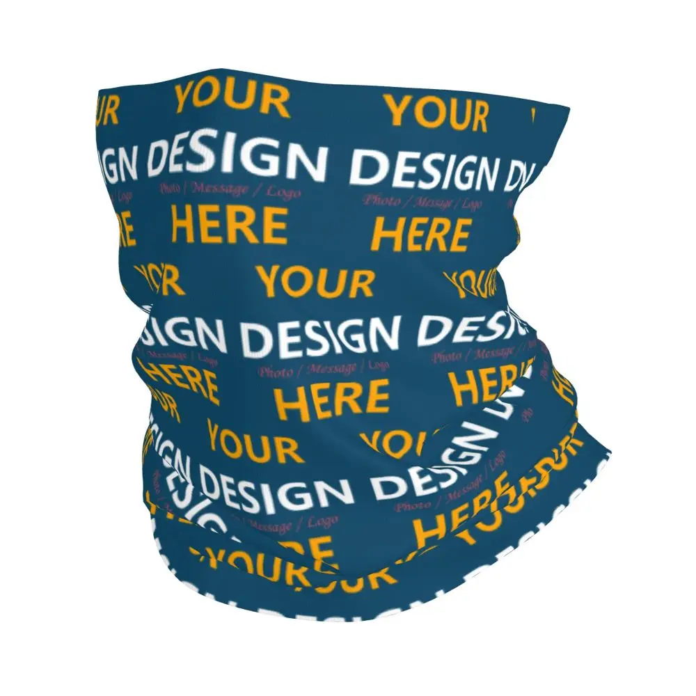 Personnalisez votre conception ici Bandana cache-cou Protection UV visage écharpe couverture Logo personnalisé imprimé chapeaux Tube cagoule