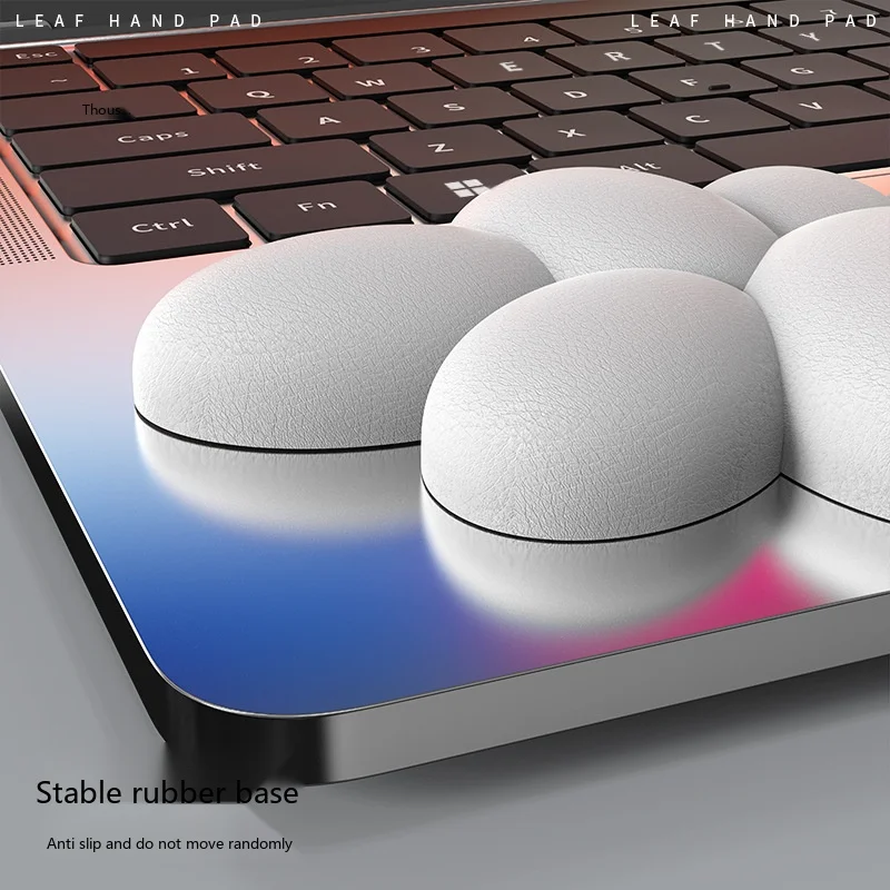 Pebble Shaped Silicone Wrist Rest Keyboard Pad Ergonomic Desk Mat for Office Gaming 7 Colors 3 Configurations
